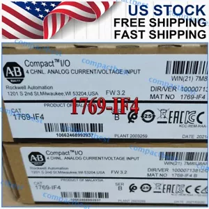 Factory Sealed Allen-Bradley 1769-IF4 SER B CompactLogix 4-Ch Input Module - Picture 1 of 5