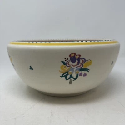 Vintage Poole Pottery Large Fruit Bowl Decorative Floral Design Home 9.5 Inch - Image 1 of 4