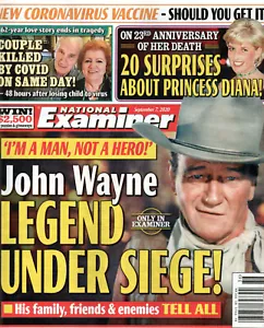 National Examiner Magazine September 7 2020 John Wayne Princess Diana - Imagen 1 de 2