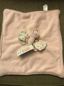 Carters Butterfly Lovey Pink Floral Security Blanket Baby Girl NEW Just One You - Imagen 1 de 7