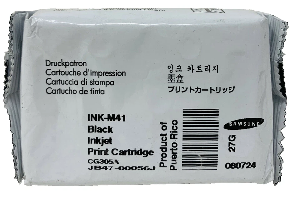 SAMSUNG INK-M41 ORIGINAL FAX CARTRIDGE FOR SF370 SF375 SF 370 SF 375 [NO BOX] - Image 1 of 1