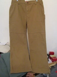 Coleman Mens Bonded Fleece Lined Tear Resistant Canvas Utility Pant 40x32 Brown - Picture 1 of 5