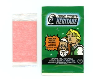 Topps Star Wars Heritage 2004 Series - Wax Pack Card Pack Empty With Gum - Picture 1 of 2