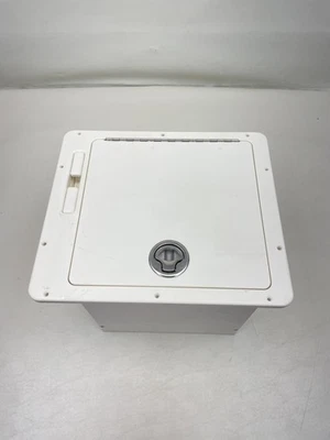 TRITON 206995-401409 BLANCO ROTO DEBAJO DEL FREGADERO PULVERIZADOR CAJA DE ALMACENAMIENTO CON ESCOTILLA BARCO Foto 1 de 4