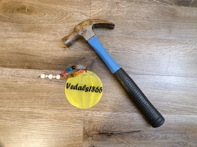 Garra Martillo Fibra de Vidrio Mango Azul con Empuñadura de Goma Negra Foto 1 de 4