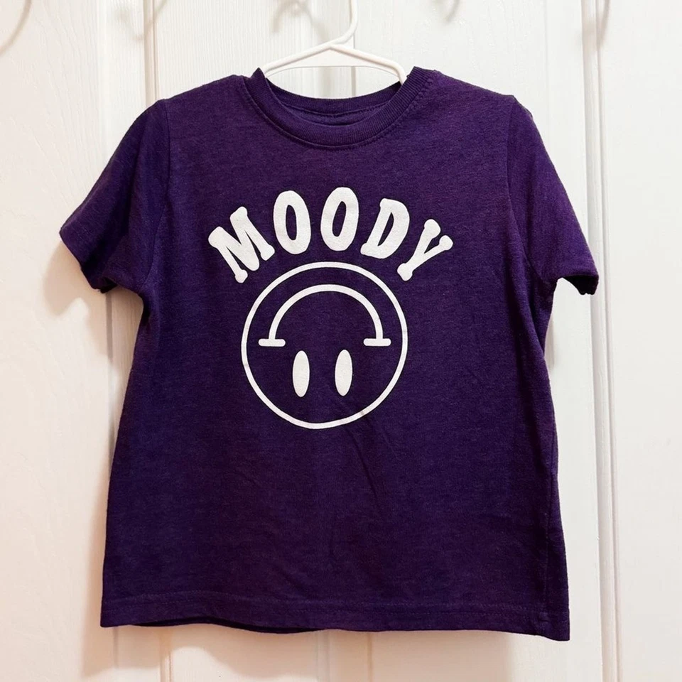 Rabbit Skins Kids Purple Moody Graphic Tee Size 4 - Image 1 of 1