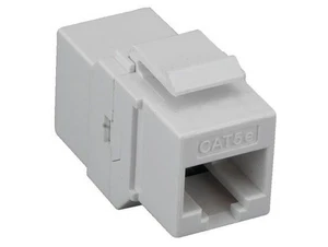 Cat5e RJ45 Inline Coupler Keystone Type - Black / White - Afbeelding 1 van 4