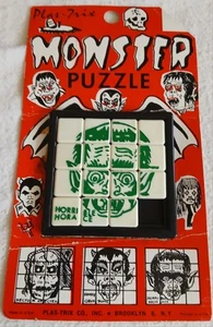 Puzzle mostro diapositiva vintage anni '60 su cartoncino #2 - Orribile Orazio - Foto 1 di 2