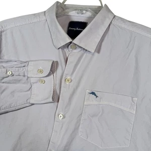 Tommy Bahama Herren Large helllila Langarm Button Down Hemd - Bild 1 von 7