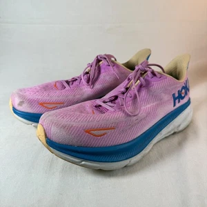 Hoka One One Clifton 9 Running Shoes Pink Comfort Sneakers womens 10.5 D 1J - Picture 1 of 14