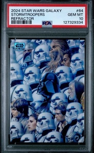 PSA 10 2024 Topps Chrome Star Wars Galaxy Stormtroopers Refractor SP - Picture 1 of 2