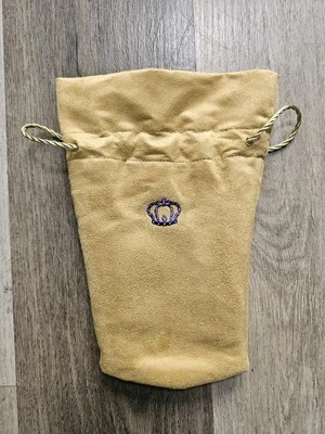 Crown Royal Reserve Edition 棕褐色米色麂皮绒大号包适用于 750 毫升瓶 L@@K!  — 第 1/4 张图片