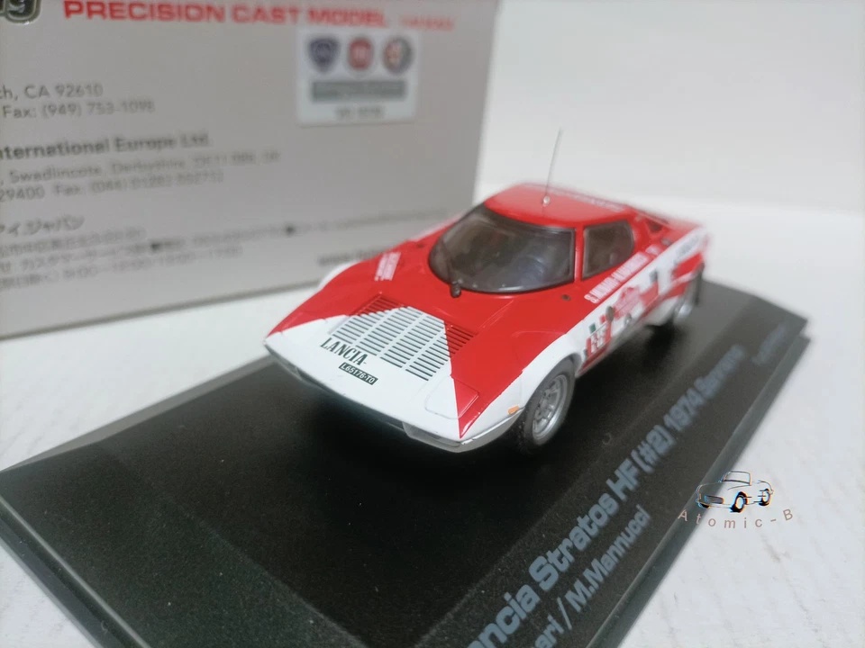 Hpi 1: 43 Lancia Stratos HF # 2 Sanremo 1974 拉力赛汽车模型 — 第 1/4 张图片