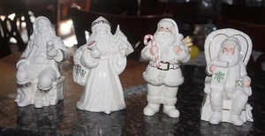 4pc Set Lenox Jewels Collection Figurine Santa Workshop Naughty Kringle Toy Bag - Picture 1 of 3