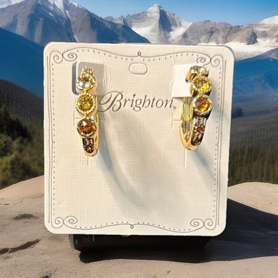 Pendientes Brighton HALO GLOW TRIO cierre de palanca nuevo con etiquetas lista $92 ¡Hallazgo raro! Foto 1 de 4