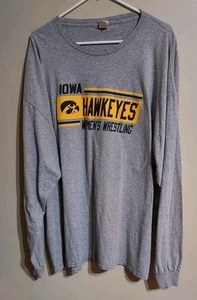 Iowa Hawkeyes Mujer Lucha Libre Manga Larga Gris Pullover Camisa!! Talla 3XL!! - Imagen 1 de 4