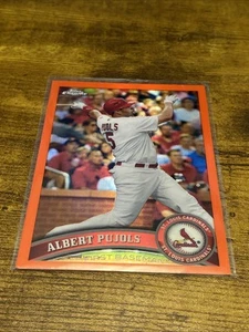 Albert Pujols 2011 Topps Chrome #150 Orange Refractor St. Louis Cardinals - Picture 1 of 3