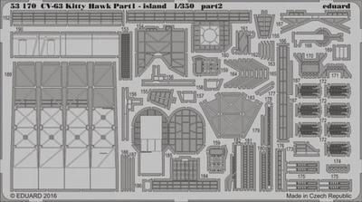 1:350 Eduard 53170 : CV-63 KITTY HAWK pt.1 island - Photo 1/4