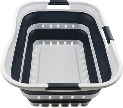 SAMMART 42L (11 galones) 22,8 x 17,5 x 10,6 pulgadas, gris/gris pizarra  Foto 1 de 4