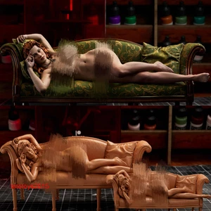 1/87 1/64 1/43 Sleeping beauty Sofa Girl Scene Miniatures Figures Doll For Car - Picture 1 of 1