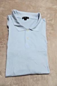 James Perse Men's Polo Shirt Sz 3 Light Blue Lightweight Long Sleeve Cotton - Picture 1 of 6
