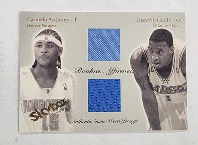 2003-04 FLEER SKYBOX ROOKIE AFFIRMATONS ANTHONY MCGRACY MEM #RAJ-CA/TM 183/500 - Image 1 of 2