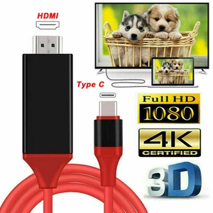 2M Typ C auf HDMI HDTV Kabel 4K USB Adapter für iPhone 15 16 17 Samsung Huawei - Bild 1 von 8