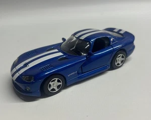 NEW RAY 1/32 SCALE 1996 DODGE VIPER GTS COUPE Blue With White Stripes - Picture 1 of 13