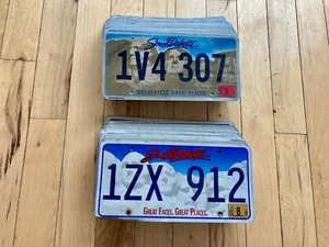 100 South Dakota Craft Condition License Plates - Mix of Versions - Picture 1 of 4