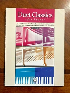Duet Classics for Piano - 16 Intermediate Piano Duets - Book 1 - 1993 - Picture 1 of 6