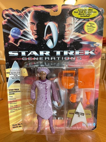 1994 Vtg Star Trek Generations Guinan Action Figure Playmates Original Blister Cover