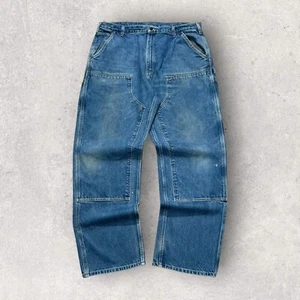 Pantalón de mezclilla Carhartt doble rodilla carpintero 40 azul - Imagen 1 de 8