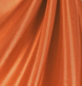 orange Taffeta Fabric 60” Width Sold By The Yard - Picture 1 of 1
