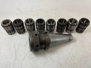 150TG / 15SG Collet Holder and 8 Collets - Bristol Erickson - 50INT/50ISO - Picture 1 of 11