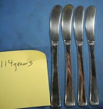 4 - Towle Sterling OLD LACE BUTTER KNIFES Flat Handle 5 3/4  No Monogram 114gms