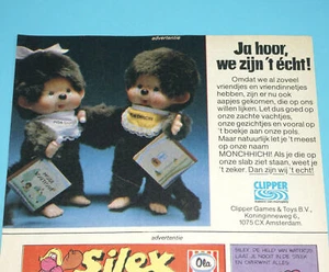 MONCHHICHI MAGAZINE ADVERT 1980s DONALD DUCK HOLLAND CLIPPER - Picture 1 of 2
