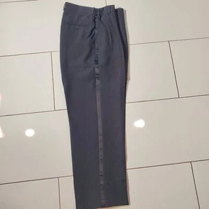 UNBRANDED TUXEDO PANT COLOR BLACK POLYESTER SIZE 16 - Picture 1 of 7