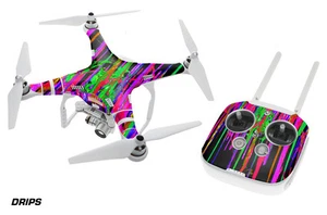 DJI Phantom 3 Drone Wrap RC Quadcopter Decal Sticker Custom Skin Accessory DRIPS - Picture 1 of 1