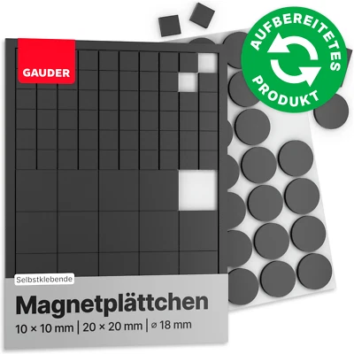 Magnet MAGNETPLÄTTCHEN MAGNETPUNKTE Kreise Folie Quadrat selbstklebend Scheiben - Bild 1 von 4