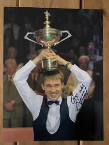 Stephen Hendry Hand Signed 16x12 Snooker Photo. Autographed Image. See PROOF - Picture 1 of 2