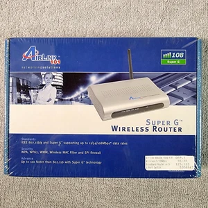 Airlink 101 Super G Wireless Router Gray 802.11a 4 Ports AR430W 108 Mbps New - Picture 1 of 5
