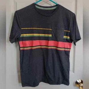 Volcom Big Youth Boys Striped Pocket T-Shirt - Big Boys Small - NWOT - Picture 1 of 5