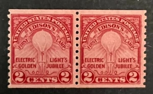 US STAMPS #656 PR 2c EDISON LIGHTS MINT MOGNH cv $60 - Picture 1 of 2