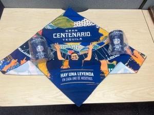 3 Pcs Copa America 2-12 oz Souvenir Cups July 14, 2024 Miami Fla & Scarf - Picture 1 of 6