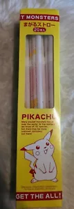 SELTENE PICACHU BOX MIT 20 KUNSTSTOFF TRINKHALMEN...TASCHENMONSTER...JAPAN - Bild 1 von 9