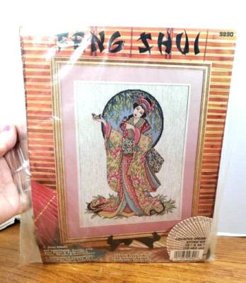 Design Works Counted Cross Stitch Kit 9890 Feng Shui Asian Jane Elliot 16x 20_BG - Image 1 of 4