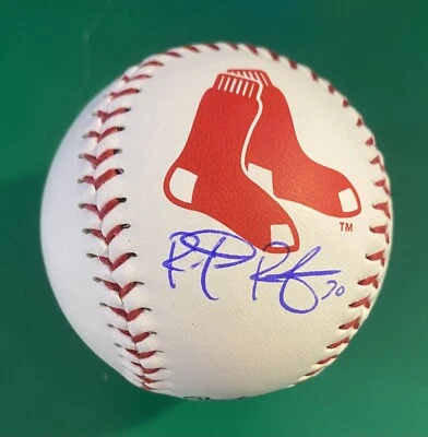 Rob Refsnyder Boston Red Sox FIRMADO Rawlings Béisbol Con Certificado JSA. Foto 1 de 3