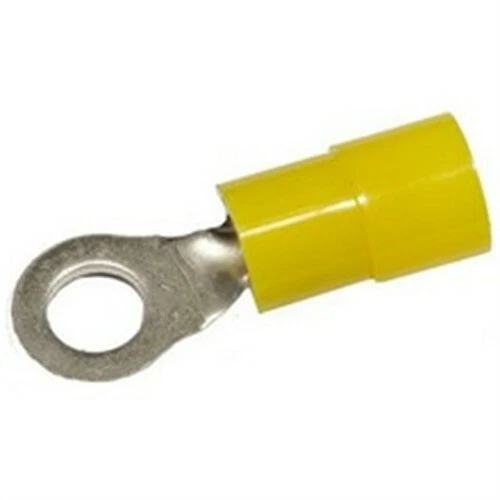Nylon Insulated Ring Terminals - 12-10Awg - 9/16" Stud - Yellow - MORRIS-11370 - Image 1 of 1
