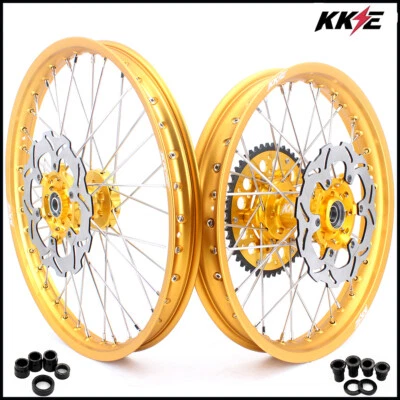 Ruedas KKE 21/19"" MX bujes CNC para llanta todoterreno SUZUKI RM125/RM250 1996-2000 GLM Foto 1 de 4