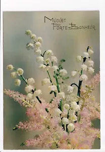Vintage kontinentale Postkarte Soor Porte-Bonheur, Lilly of the Valley - Bild 1 von 2